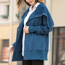 Suéter jaqueta folgada decorativa de quatro botões, casaco casual confortável de outono e inverno 2020 2024 - compre barato