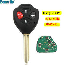 4 Buttons Remote Key 314.4 MHZ 4D67 Chip for TOYOTA Camry 2006-2011 HYQ12BBY 1511A-12BBY 2024 - buy cheap