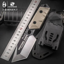 HX OUTDOORS-cuchillo plegable portátil para supervivencia, navaja táctica de alta gama con mango, hoja de Cuchillo de regalo, para AUS-8, EDC, G10 2024 - compra barato