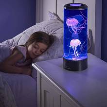 USB Powered Led Jellyfish Lamp Children's Night Light Jellyfish Tank Aquarium Led Lamp For Table Home Bedside Decor Holiday Gift 2024 - buy cheap