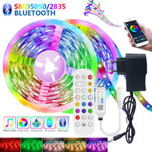 LED Strip Light 5050 2835 10M 5M Bluetooth Music LED Lights RGB Led Tape Diode Ribbon Flexible Room Decoration DC12V Adapter Set 2024 - buy cheap