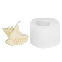 Molde de silicona con forma de concha para fabricación de velas, molde de vela perfumado, hecho a mano, DIY 2024 - compra barato