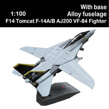 1/100 Military Model Toys F14 Tomcat F-14A/B AJ200 VF-84 Fighter USA Navy Army Air Force Diecast Metal Plane Alloy Souvenir Gift 2024 - buy cheap