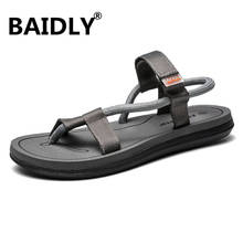 Gladiator Sandals for Men Roman Casual Summer Sandals Men Beach Slippers Designer Open Toe Men Slippers Shoes 2024 - buy cheap