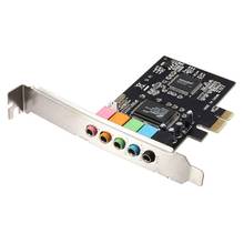 Pci express adaptador de placa de som digital pci-e 5.1 ch, 6 canais, áudio pcie, cmi8738 cmi8738, placa de som 2024 - compre barato