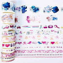 10 Rolls /Box Girl's Diary Notes Washi Masking Tape Album Scrapbooking Decoration 2024 - buy cheap