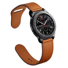 Correa de 22mm para Samsung Galaxy Watch 3 active 2, correa de 46mm Gear S3 frontier, pulsera de cuero, Huawei watch gt 2/2e 2024 - compra barato