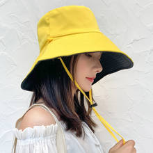 Sombrero de cubo grande para hombre y mujer, gorro de pescador de doble cara, estilo Hip Hop, Bob, para viajes al aire libre, Verano 2024 - compra barato