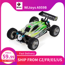 RC Car WLtoys A959B 1/18 70Km/h High Speed Racing Car 540 Brushed Motor 4WD Off-Road Remote Control Electric Car RTR RC Toy 2024 - buy cheap