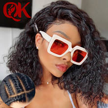 Парик QueenKing бразильский, с кудрявыми кружевными передними натуральными волосами, плотность 250% 2024 - купить недорого
