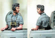 Масштаб 1/35, Неокрашенная полимерная фигурка Panzer Commander, коллекционная фигурка 2024 - купить недорого