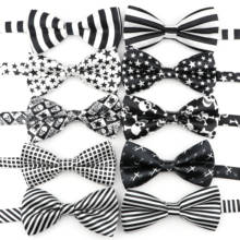 New Arrival Dot Printed Star Skull Striped Plaid Polyester Bow Tie Casual Party Dinner Wedding Design Cute Bowtie Accessory 2024 - buy cheap