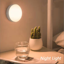 LED Motion Sensor Night Lamp Easy Install Warm/White Night Lights For Home Children's Bedroom Night Light Kitchen Cabinet Stair 2024 - buy cheap