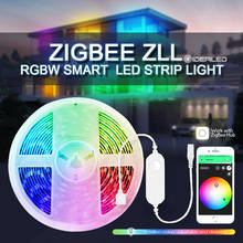 Smart Home Zigbee MINI Controller RGBW LED Strip Light Set 12V Work with Tuya APP,Smart*Things APP,Voice Control ,Alexa Echo 2024 - buy cheap