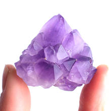 1PC Natural Amethyst Quartz Crystal Vug Raw Stone Rough Quartz Specimen Irregular Gravel Rock Purple Mineral Pendant 2024 - buy cheap