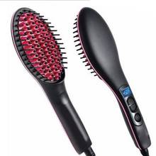 Portable Size Handheld Hair Straight Electric Brush Professional LCD Display Fast Hair Straightener Comb Best Gift 2024 - buy cheap