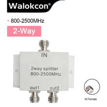 Divisor de potencia de 2 vías de 800mhz-2500mhz, divisor de amplificador de señal celular Compatible con CDMA GSM DCS WCDMA 2024 - compra barato