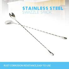 Stainless Steel 31cm Long Handle Coffee Spoon Ice Cream Dessert Tea Spoon Bartender Spoon Kitchen Accessories Bar Tools 2024 - buy cheap