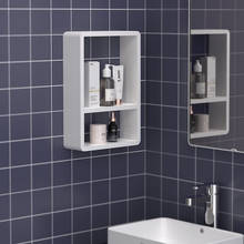 Bathroom Shelf Shampoo Cosmetic Storage Rack Punch-free Wall Mounted Kitchen Plastic Organizer Holder Home Bathroom Accessories 2024 - buy cheap