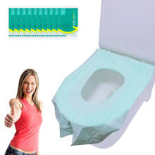 1Bag 10Pcs/lot Disposable Toilet Seat Cover For Travel Toilet Mats Covers for Kids and Adults Potty Training PE Film Waterproof 2024 - buy cheap