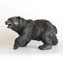 Estatua de oso de bronce para decoración del hogar, figura de Animal de la vida salvaje europea, obra de arte Vintage de latón, escritorio, jardín 2024 - compra barato
