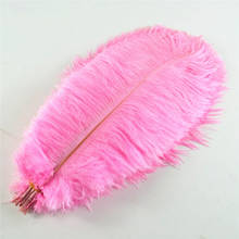 50Pcs/Lot Pink Ostrich feather for jewelry making 15-70cm Feathers Ostrich Plumes Wedding Feather Decoration Carnaval Assesoires 2024 - buy cheap