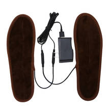 Data Line + Insoles Men Women New USB Electric Powered Plush Fur Heating Insoles Winter Keep Warm Insole Heated Insole Unisex 2024 - buy cheap
