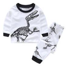 Spring Autumn New Cartoon Baby Toddlers Girls Boy Pajamas Set Sleepwear Homewear Kids Clothing Suit2-7 Nightwear 2024 - buy cheap