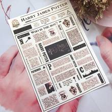 3D наклейки для ногтей, дизайн английской газеты, советы «сделай сам», украшение для ногтей, самоклеящаяся переводная наклейка, слайдер 2024 - купить недорого