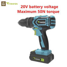 Youpin Tonfon Wireless Electric Cordless Drill Impact Power Driver 20V 2000mAh / 12V 1500MAH 2-Speed EU Adapter For Home Work 2024 - buy cheap