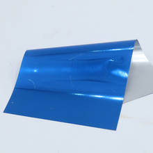 Papel de aluminio de estampado en caliente, lámina de transferencia holográfica azul real para bricolaje, arte, artesanía, Navidad, G 2024 - compra barato