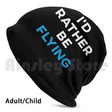I'd Rather Be Flying Beanie Hedging Cap DIY Print Cushion Flying Flight Fly Pilot Pilots Airplane Air Plane Fpv Drones 2024 - buy cheap