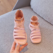 Sandália infantil de verão, sapato confortável, casual, para meninas, sapatos de princesa 2024 - compre barato