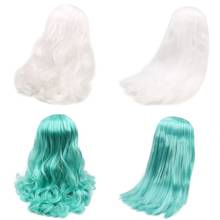 Dbs blyth boneca de fábrica, peruca de boneca gelada para couro cabeludo e domo, cabelo branco, verde, cabelo roxo para personalização diy 2024 - compre barato