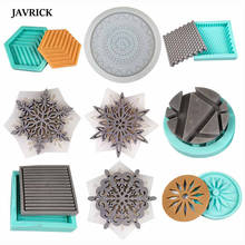 Hollow Snowflake Coaster Epoxy Resin Molds DIY Flower Cupmat Plaster Aromatherapy Silicone Mould Handmade Crafts Jewelry Tool 2024 - buy cheap