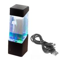 Bedside Table Motion Jellyfish Lamp  Aquarium tank LED Desk Lamp Relaxing Night Light Bedside Desktop Night Lights for Aquarium 2024 - buy cheap