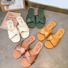 Женские летние тапочки Toppies 2021, Корейская Уличная обувь, сандалии на плоской подошве, пляжная обувь 2024 - купить недорого