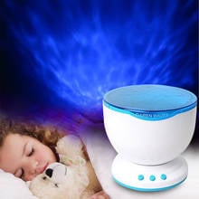 Projector Night Light Calming Autism Sensory LED Light Projector Toy Relax Blue Night Music Projection Soothing Mood Cure Lights 2024 - buy cheap