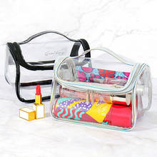 Transparent PVC Bags Travel Organizer Clear Makeup Bag Beautician Cosmetic Bag Beauty Case Toiletry Bag Make Up Pouch Wash Bags 2024 - buy cheap