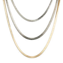 Novo na moda três camadas longas cadeias camisola colar mistura cor moda colar de aço inoxidável feminino collier jóias presente 2021 2024 - compre barato