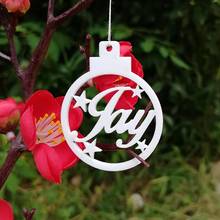 Personalized Name Ornaments, Custom Christmas Bauble Christmas Ball Ornament with Name, Christmas Tree Decors Gift Wood Acrylic 2024 - buy cheap