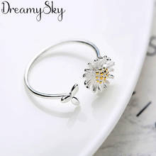 New Arrivals Silver Color  Daisy Flower Rings For Women Engagement Ring mujer Anillos Bijoux 2024 - buy cheap