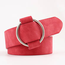 BLA-Cinturón de cuero recubierto para mujer, con hebilla redonda sin aguja, correa de ocio para pantalones vaqueros, venta al por mayor Z30 2024 - compra barato