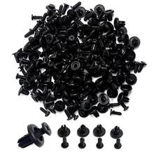 100Pcs Car Auto Plastic Hollow Rivets Hole Fastener Fender Bumper Push Pin Clip 2024 - купить недорого