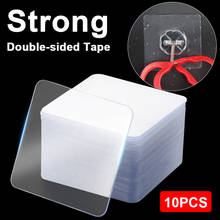 60mm Double-sided Stickers Seamless No Punching Transparent Household Car Waterproof Wall Hangings Adhesive Glue Tapes 10PCS/Set 2024 - buy cheap