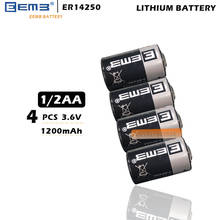 4Pcs/lot New Original EEMB ER14250 1/2AA 3.6V 1200mAh Lithium Battery PLC Batteries Free Shipping 2024 - buy cheap
