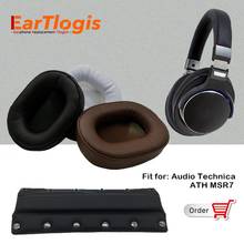 EarTlogis Replacement Parts for Audio Technica ATH MSR7 MSR-7 Earpads Earmuff Cover Bumper Cushion Cups Pillow Headband Sleeve 2024 - buy cheap