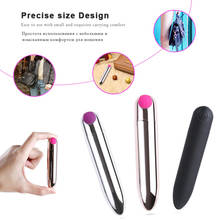 Consolador Mini bala recargable por USB para mujer, vibrador estimulador del clítoris, masturbador, masajeador de vagina vibratoria, Juguetes sexuales 2024 - compra barato