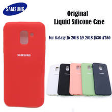 Samsung Original Galaxy J6 2018 A9 2018 J530 A750 Back Case Liquid Silicone Case Silky Soft-Touch Finish Back Protective Cover 2024 - buy cheap