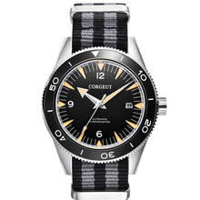 Relógio masculino de pulso, 41mm, vidro de safira, moldura de cerâmica, indicador preto, esporte automático, relógio de pulso mecânico para homens 2024 - compre barato